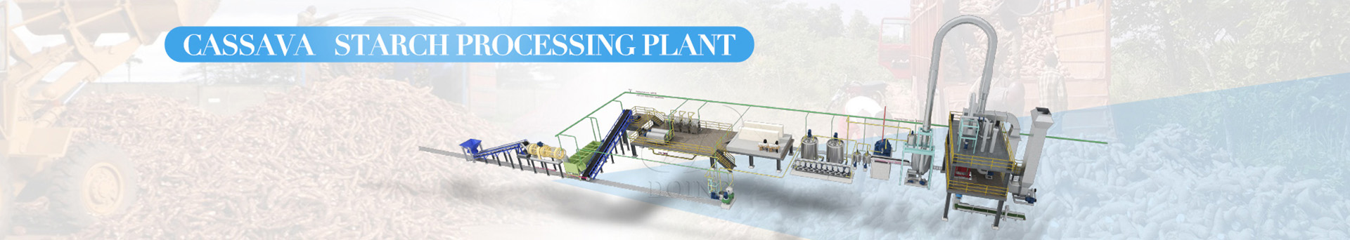 cassava starch processing machine