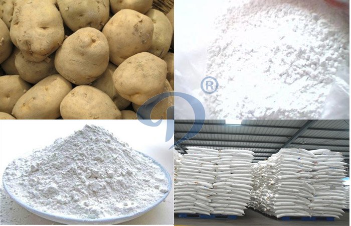 Potato starch production plant process