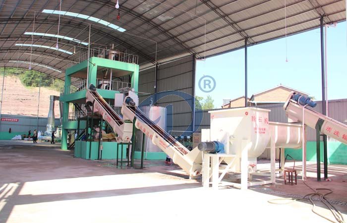 Tapioca flour processing line