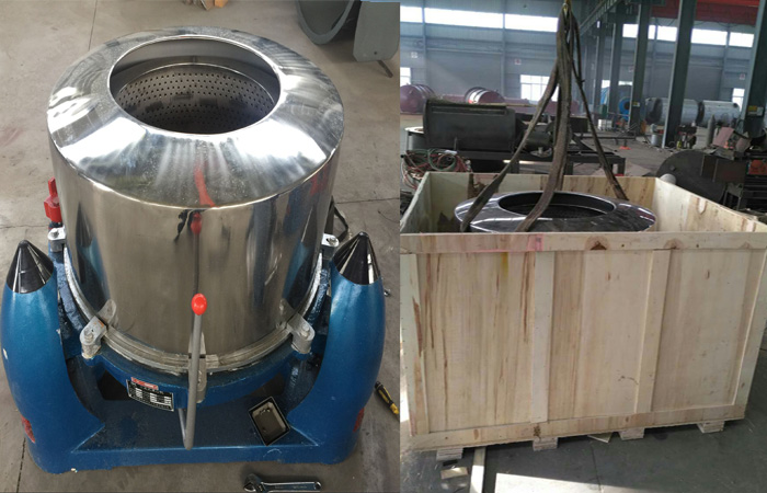 packing starch dewatering machine for India client