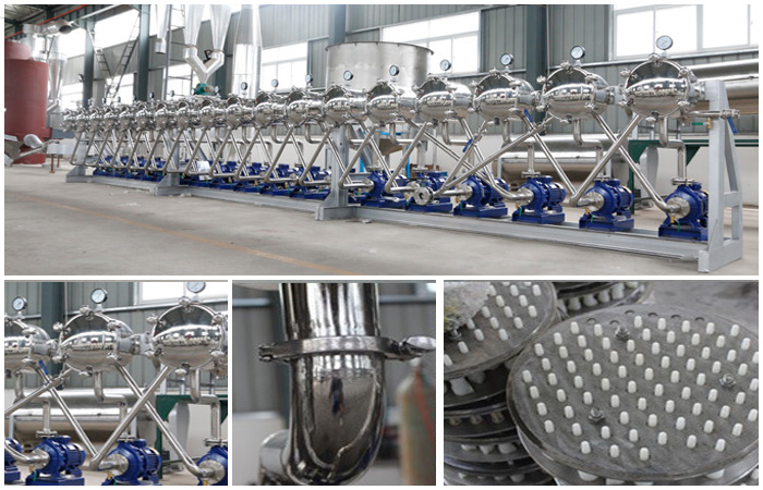 Hydrocyclone separator for starch