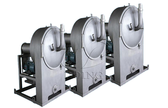 Horizontal centrifugal sieve