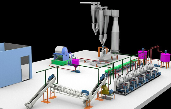 yam starch production line