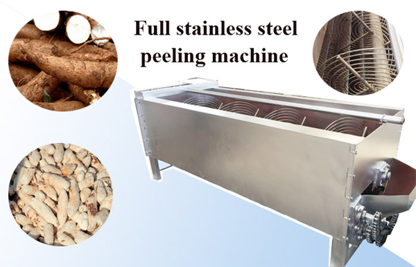 design and fabrication of cassava peeling machine