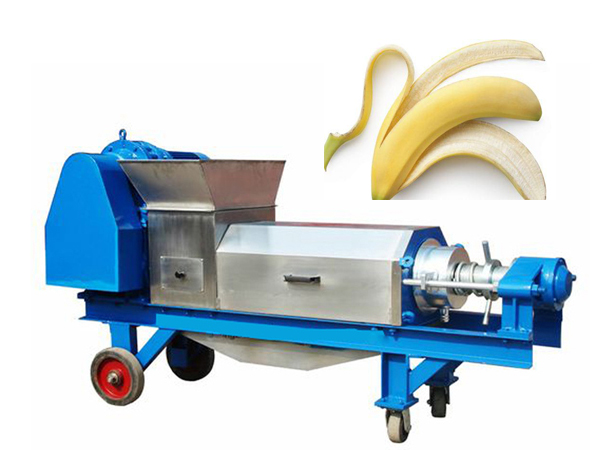 Fruit vegetable dewatering machine for banana peel dewatering