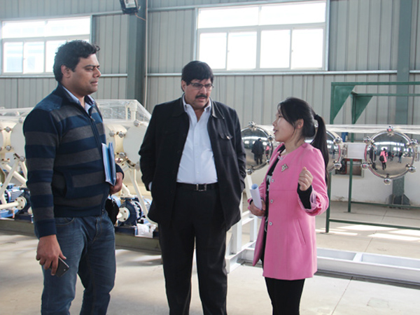 Pakistan customers visit DOING cassava starch equipment