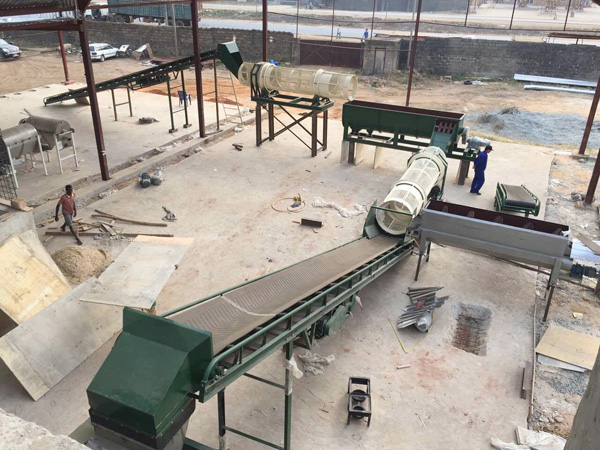 80TPD cassava flour processing machine under installtion in Nigeria