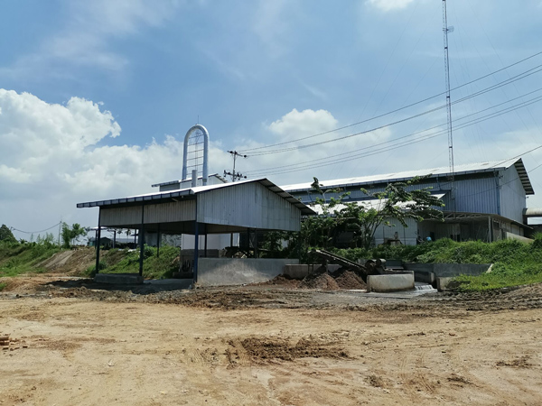 Cassava starch processing machine in Indonesia working video