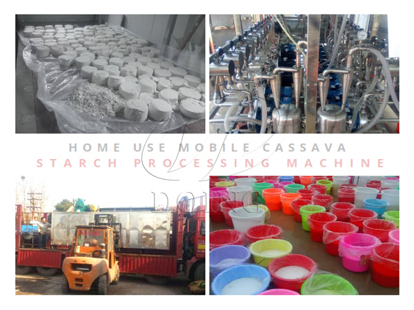 mobile cassava starch processing machine