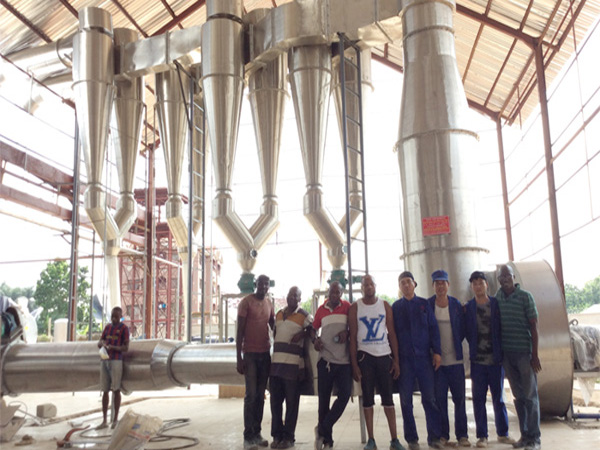 Finished installation cassava starch plant for Ghana clients