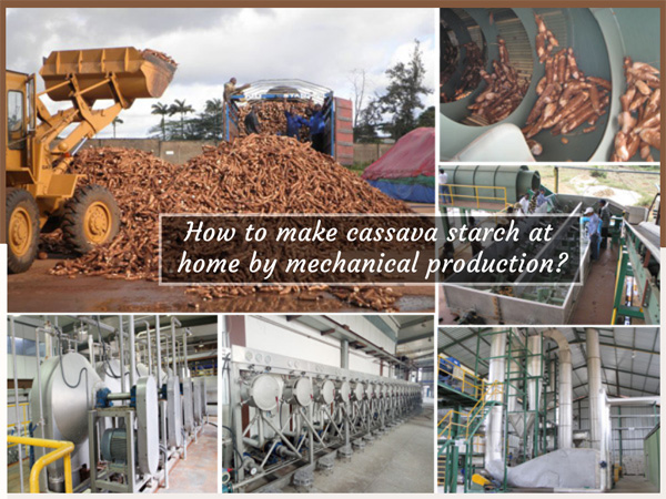 How to make cassava starch at home? Mechanical production