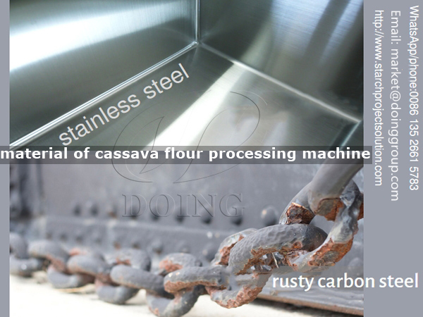 Different material cassava flour processing machine