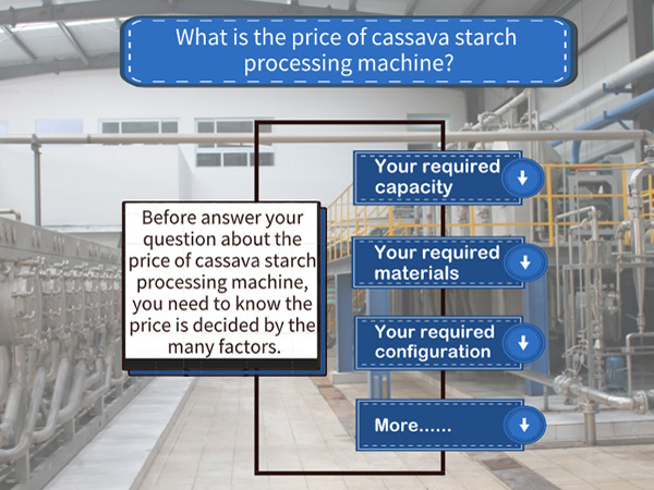 What is the price of cassava starch processing machine?