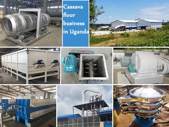 cassava flour processing plant