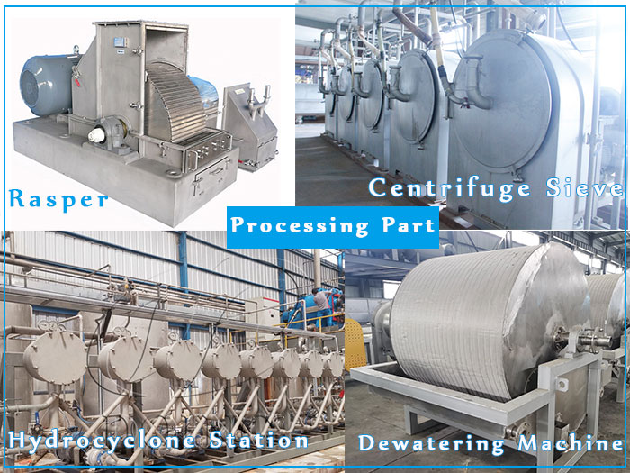 sweet potato starch proccessing machinery