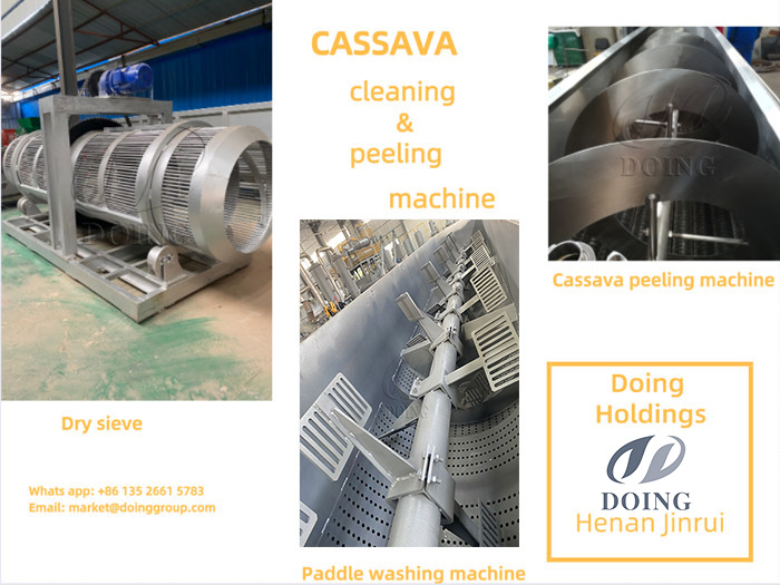 cassava washing and peeling machine