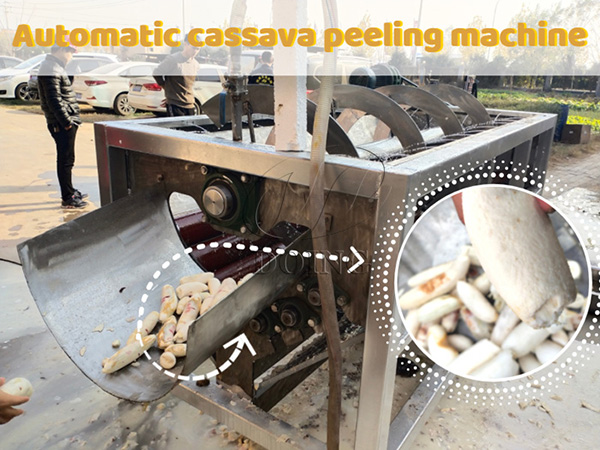 Commercial industrial cassava peeling machine