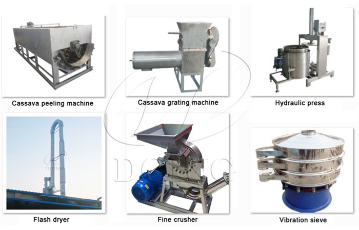 small scale tapioca flour processing machine