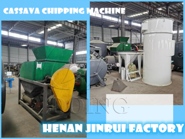 Cassava chipping machine and hammer crusher delivered to Myanmar from HENAN JINRUI factory