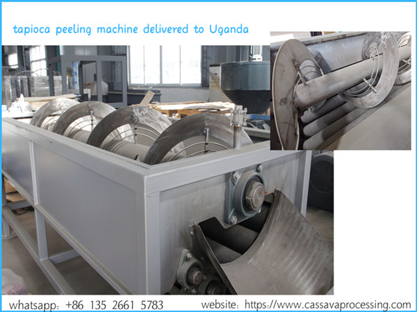 The tapioca peeling machine produced by Henan Jinrui has been packaged and will be sent to Uganda