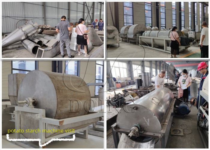 potato starch processing machine visit