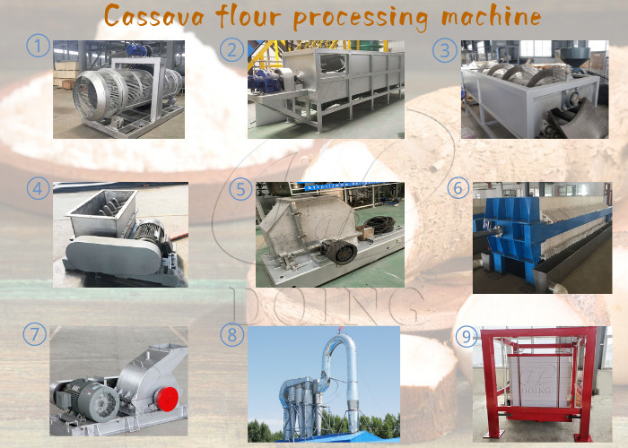 cassava flour processing machine