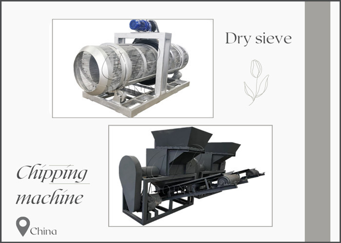 chipping machine and dry sieve