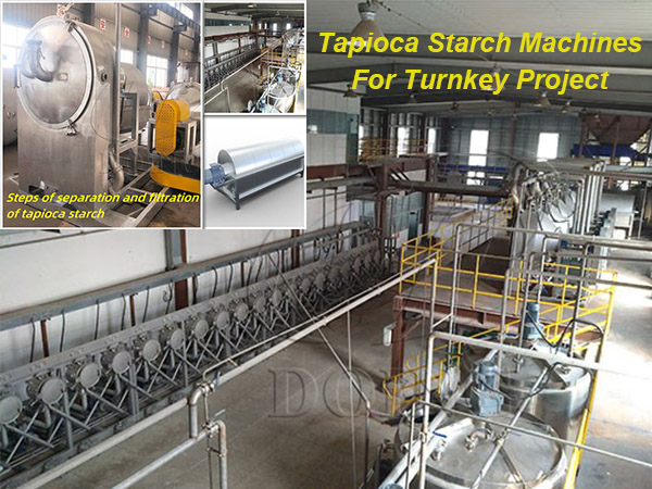 The introduction to tapioca starch turnkey project and work process of tapioca starch processing machine