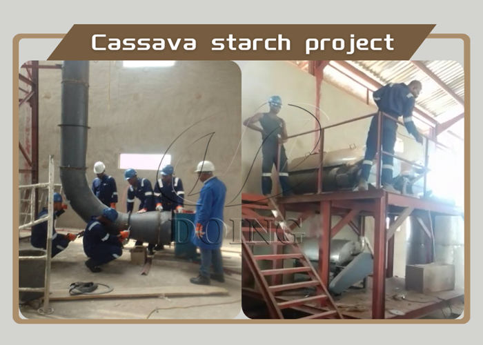 train local employees to install cassava starch machine