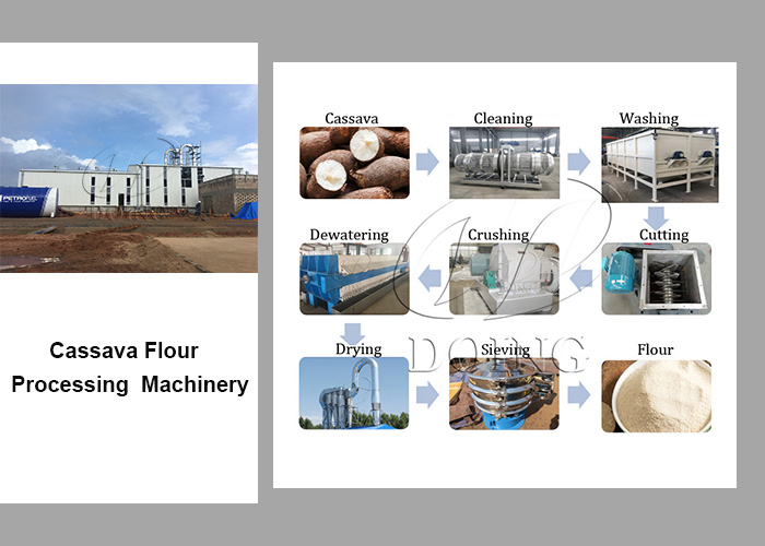 cassava flour processing machinery
