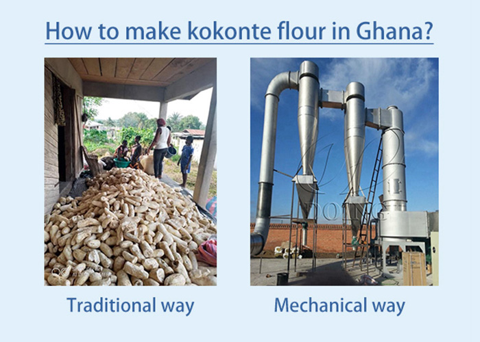 cassava flour processing machine