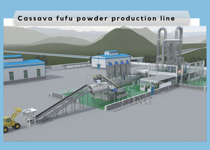 fufu flour processing plant