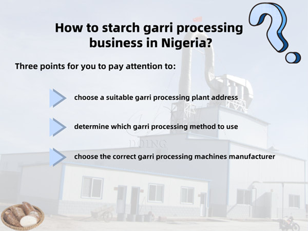 How to start garri processing business in Nigeria?