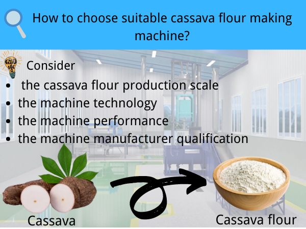 How to choose suitable cassava flour making machine?