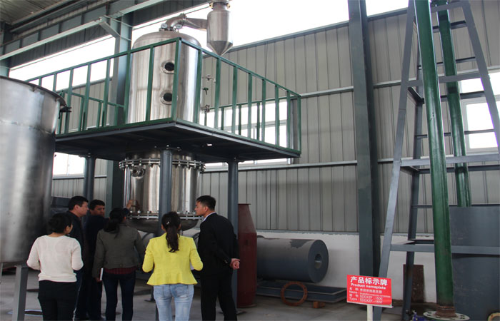 Tajikistan customer visit our company for the corn glucose syrup plant