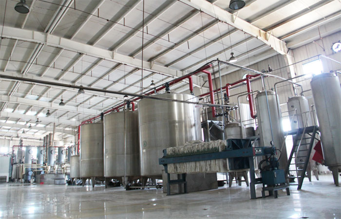 Tajikistan customer visit our running glucose syrup processing plant