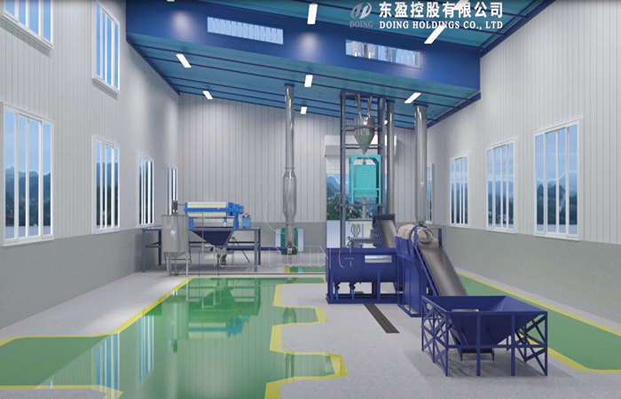 cassava flour processing plant internal