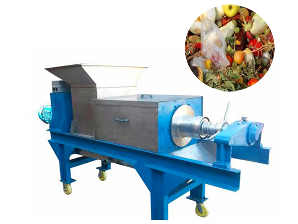 Food waste dewatering machine