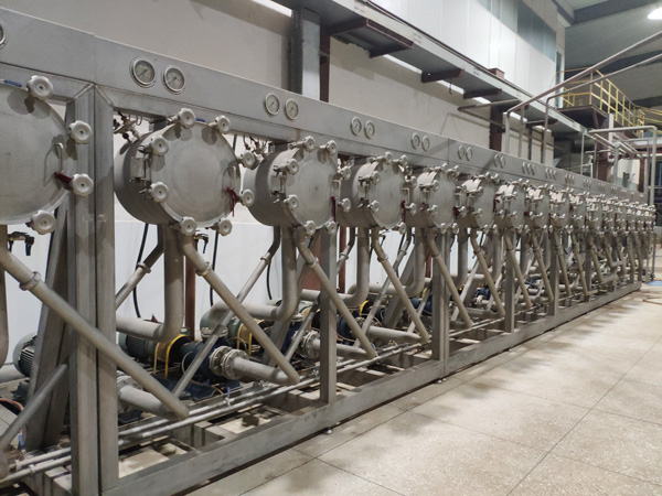 Starch hydrocyclone washing machine
