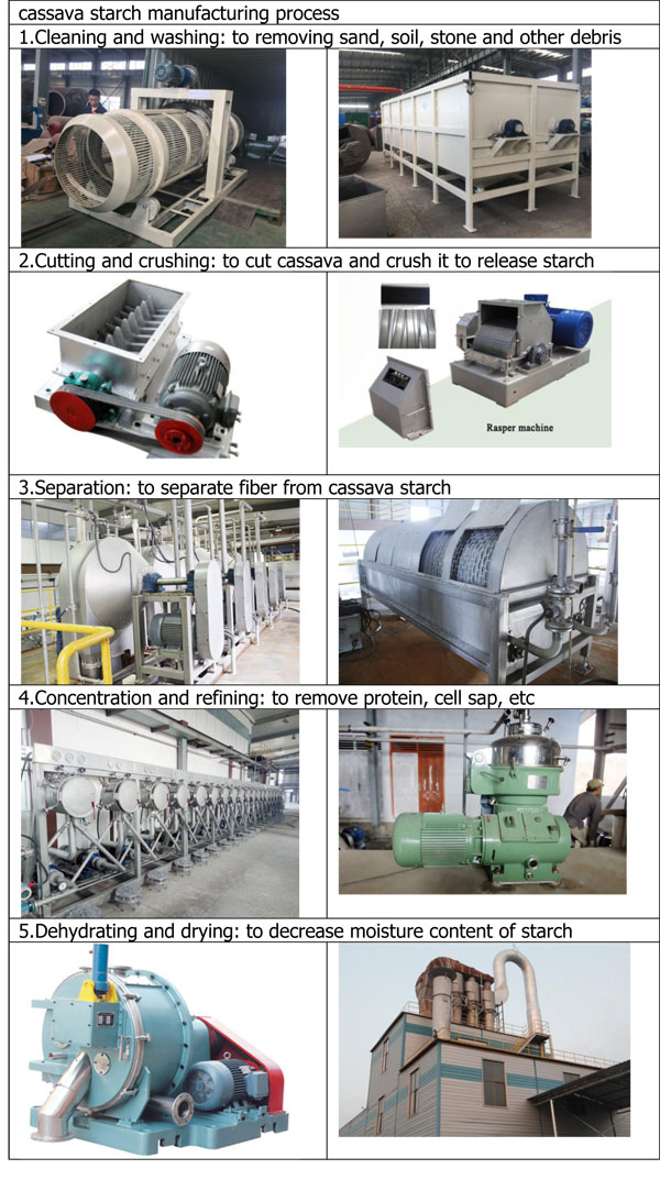 Cassava starch production