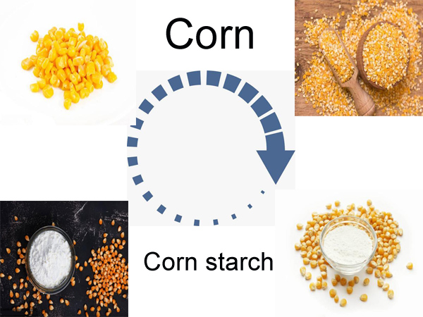 Maize starch manufacturing process