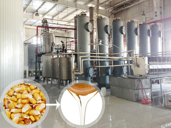 Use corn directly making glucose syrup production equipment