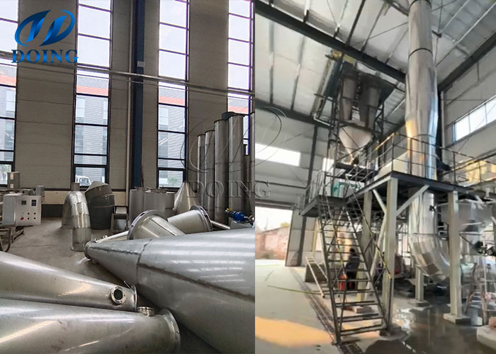 potato starch dryer with hot air stove